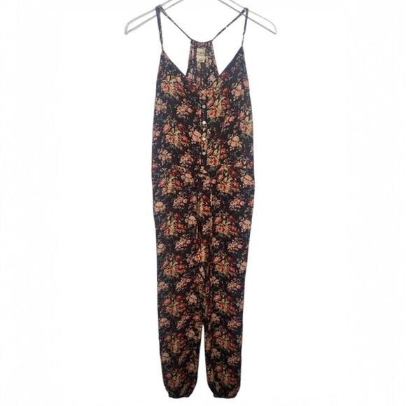 RALPH LAUREN Denim & Supply Floral One Piece Jogger Jumper Size S/P - Picture 1 of 8